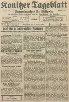 Konitzer Tageblatt.Amtliches Publikations=Organ, nr14