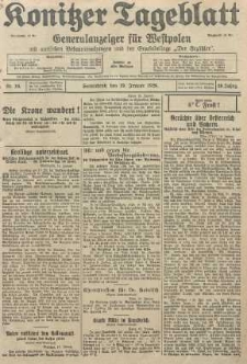 Konitzer Tageblatt.Amtliches Publikations=Organ, nr16