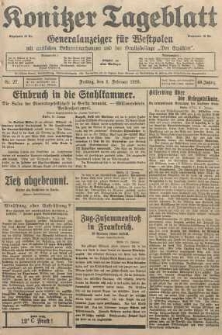 Konitzer Tageblatt.Amtliches Publikations=Organ, nr27