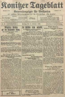 Konitzer Tageblatt.Amtliches Publikations=Organ, nr38