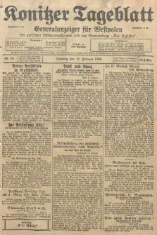 Konitzer Tageblatt.Amtliches Publikations=Organ, nr40