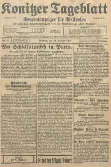 Konitzer Tageblatt.Amtliches Publikations=Organ, nr41