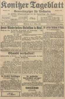 Konitzer Tageblatt.Amtliches Publikations=Organ, nr54
