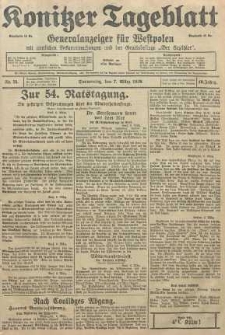 Konitzer Tageblatt.Amtliches Publikations=Organ, nr55