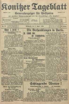 Konitzer Tageblatt.Amtliches Publikations=Organ, nr77