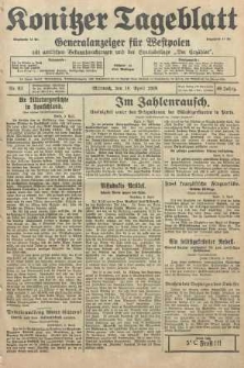 Konitzer Tageblatt.Amtliches Publikations=Organ, nr83