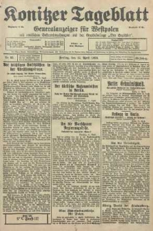 Konitzer Tageblatt.Amtliches Publikations=Organ, nr85