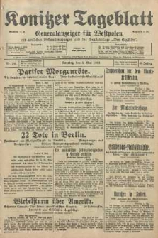 Konitzer Tageblatt.Amtliches Publikations=Organ, nr104