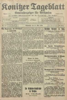 Konitzer Tageblatt.Amtliches Publikations=Organ, nr111