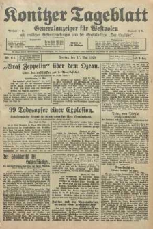 Konitzer Tageblatt.Amtliches Publikations=Organ, nr113