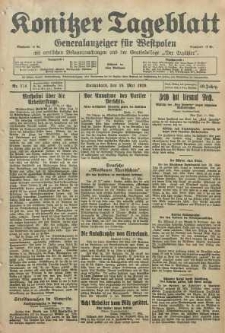 Konitzer Tageblatt.Amtliches Publikations=Organ, nr114