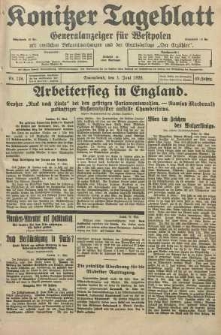 Konitzer Tageblatt.Amtliches Publikations=Organ, nr124