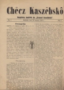 Ch&euml;cz Kasz&euml;bsk&ocirc;, nr.1, 1933