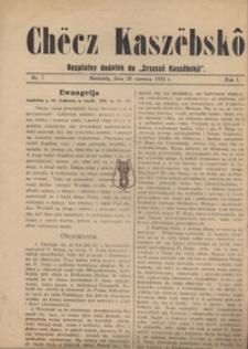 Chëcz Kaszëbskô, nr.1, 1933