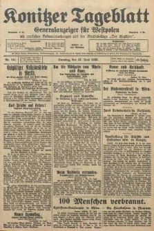 Konitzer Tageblatt.Amtliches Publikations=Organ, nr143