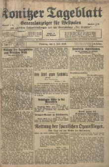 Konitzer Tageblatt.Amtliches Publikations=Organ, nr149