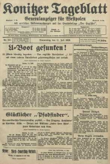 Konitzer Tageblatt.Amtliches Publikations=Organ, nr157