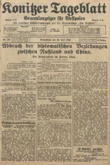 Konitzer Tageblatt.Amtliches Publikations=Organ, nr165