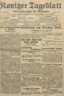 Konitzer Tageblatt.Amtliches Publikations=Organ, nr166