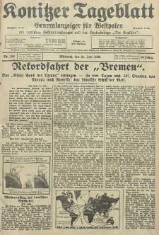 Konitzer Tageblatt.Amtliches Publikations=Organ, nr168