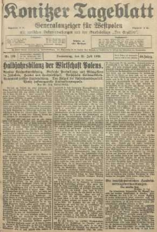 Konitzer Tageblatt.Amtliches Publikations=Organ, nr169
