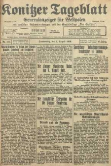 Konitzer Tageblatt.Amtliches Publikations=Organ, nr175