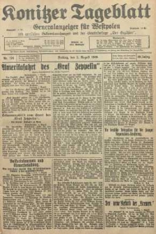 Konitzer Tageblatt.Amtliches Publikations=Organ, nr176