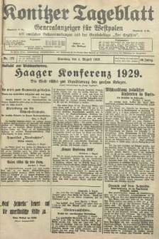 Konitzer Tageblatt.Amtliches Publikations=Organ, nr178