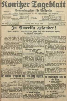 Konitzer Tageblatt.Amtliches Publikations=Organ, nr179