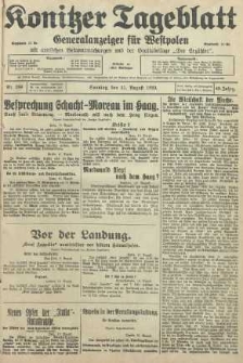 Konitzer Tageblatt.Amtliches Publikations=Organ, nr184