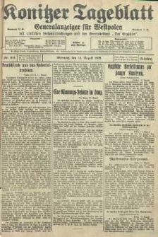 Konitzer Tageblatt.Amtliches Publikations=Organ, nr186