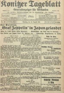 Konitzer Tageblatt.Amtliches Publikations=Organ, nr190