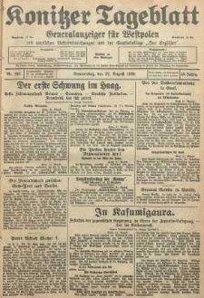 Konitzer Tageblatt.Amtliches Publikations=Organ, nr192
