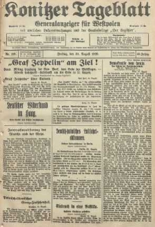 Konitzer Tageblatt.Amtliches Publikations=Organ, nr199