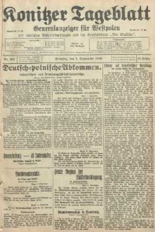 Konitzer Tageblatt.Amtliches Publikations=Organ, nr202
