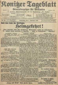 Konitzer Tageblatt.Amtliches Publikations=Organ, nr204