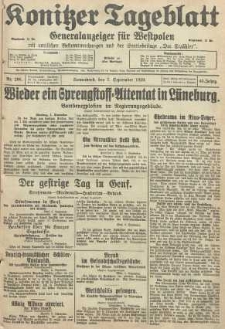 Konitzer Tageblatt.Amtliches Publikations=Organ, nr206