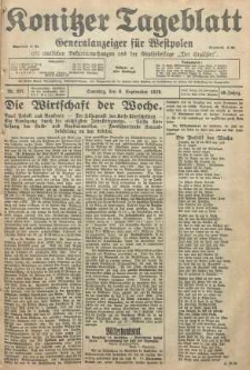 Konitzer Tageblatt.Amtliches Publikations=Organ, nr207