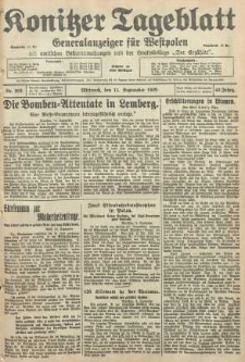 Konitzer Tageblatt.Amtliches Publikations=Organ, nr209
