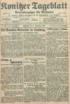 Konitzer Tageblatt.Amtliches Publikations=Organ, nr209