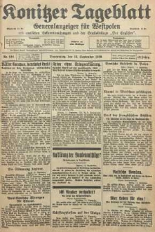 Konitzer Tageblatt.Amtliches Publikations=Organ, nr210