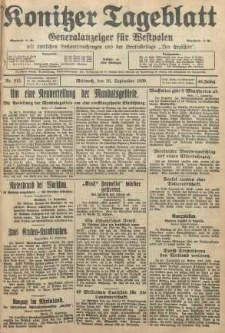 Konitzer Tageblatt.Amtliches Publikations=Organ, nr215
