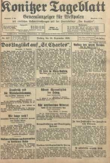 Konitzer Tageblatt.Amtliches Publikations=Organ, nr217