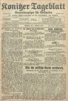 Konitzer Tageblatt.Amtliches Publikations=Organ, nr226