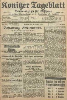 Konitzer Tageblatt.Amtliches Publikations=Organ, nr232