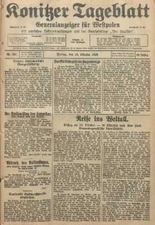 Konitzer Tageblatt.Amtliches Publikations=Organ, nr241