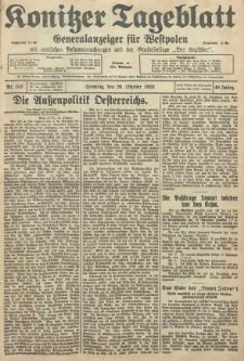 Konitzer Tageblatt.Amtliches Publikations=Organ, nr243