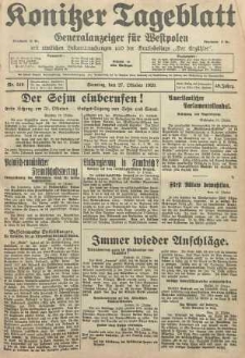 Konitzer Tageblatt.Amtliches Publikations=Organ, nr249