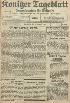 Konitzer Tageblatt.Amtliches Publikations=Organ, nr252
