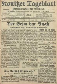 Konitzer Tageblatt.Amtliches Publikations=Organ, nr254